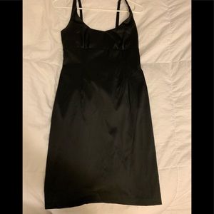 Black silk dress